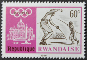 Інше Другое ^/--/^ Руанда Спорт Фехтование 1968 ^_^^^ Руанда Спорт Фехтування 1968 - фото фото фото