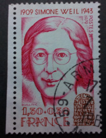 Франція Франция ^/--/^ Франция 1979 Симона Вейль, гашеная ^_^^^ 1979 — Симон Вейль, гашена - фото фото фото