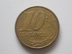 Бразилія Бразилия ^/--/^ Бразилия 10 сентаво 2006 года 34346 ^_^^^ Бразилія 10 сентаво 2006 року 34346 - фото фото фото