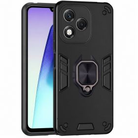 Чохли, бампера Чехлы, бампера ^/--/^ Чохол Fiji Defence для Honor 400 Lite протиударний бампер з кільцем підставкою Black - фото фото фото
