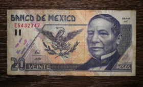 Мексика Мексика ^/--/^ Mexico 20 песо 10 травня 1996 Мексика. Нечастий рік випуску ^_^^^ Mexico 20 песо 10 мая 1996 Мексика. Нечастый год выпуска - фото фото фото