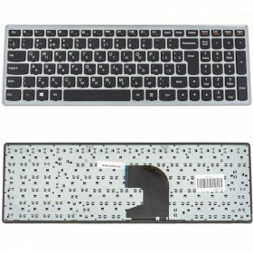 Клавіатури Клавиатуры ^/--/^ Клавиатура для ноутбука LENOVO (IdeaPad: P /--/ 500, Z /--/ 500) rus, black, silver frame ^_^^^ Клавіатура для ноутбука LENOVO (IdeaPad: P /--/ 500, Z /--/ 500) rus, black, silver frame - фото фото фото