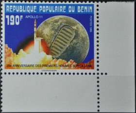Інше Другое ^/--/^ Бенин Космос Аполло-11 1990 ^_^^^ Бенін Космос Аполло-11 1990 - фото фото фото