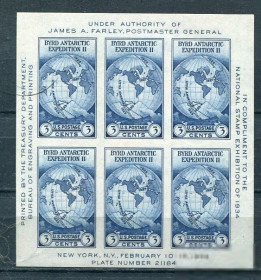 Північна Америка Северная Америка ^/--/^ США  USA 1934 Farley Byrd Expedition MNH ^_^^^ 1934 — США Farley Byrd Expedition MNH - фото фото фото