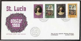 Острівні держави Островные государства ^/--/^ Сент-Люсия 1969 ЖИВОПИСЬ КАРТИНЫ ХУДОЖНИКИ ГВИДО РЕНИ РЕНЕССАНС ВОЗРОЖДЕНИЕ КПД Mi.237-240 ^_^^^ Сент-Люсія 1969 ЖИВОПИС КАРТИНИ ХУДОЖНИКИ ГВИДО РЕНІ РЕНЕССАНС ЗРОДЖЕННЯ ККД Mi.237-240 - фото фото фото