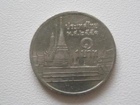 Таїланд Таиланд ^/--/^ Таиланд 1 бат 2008 года 26715 ^_^^^ Таїланд 1 бат 2008 року 26715 - фото фото фото