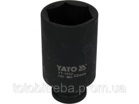 Викрутки Отвертки ^/--/^ Головка ударна довга 1/2&amp;quot; М /--/ 32 /--/ х /--/ 78 мм YATO YT-1052 ^_^^^ Головка ударная длинная 1/2&amp;quot; М /--/ 32 /--/ х /--/ 78 мм YATO YT-1052 - фото фото фото