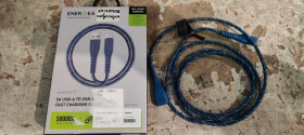 Шлейфи, перехідники Шлейфы, переходники ^/--/^ Кабель Energea NyloFlex 1.5 /--/ M USB - Type C Blue № 24120308 ^_^^^ Кабель Energea NyloFlex 1.5 /--/ M USB - Type C Blue No 24120308 - фото фото фото