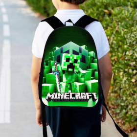 Рюкзаки, сумки Рюкзаки, сумки ^/--/^ Рюкзак детский майнкрафт Крипер &amp;quot;Minecraft&amp;quot; 34 /--/ х /--/ 27 /--/ см,городской ранец для мальчика (00527) ^_^^^ Рюкзак дитячий майнкрафт Кріпер &amp;quot;Minecraft &amp;quot; 34 /--/ х /--/ 27 /--/ см,міський ранець для хлопчика (0536) - фото фото фото