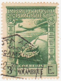 Португалія Португалия ^/--/^ Португальская  Мозамбик  1938  г. № 333 гашеная ^_^^^ Португальська Мозамбік 1938 р. No 333 гашена - фото фото фото