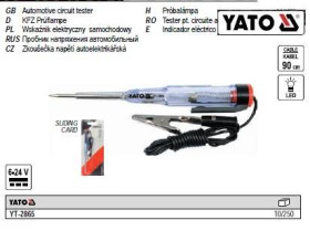 Інші інструменти Другие инструменты ^/--/^ Индикатор напряжения YATO контрольный автомобильный 6-24 V YT-2865 ^_^^^ Польща контрольний автомобільний 6-24 V YT-2865 - фото фото фото