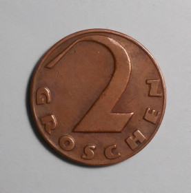 Австрія Австрия ^/--/^ Австрия 2 грошен 1926 сохран ^_^^^ Австрія 2 грішений 1926 року - фото фото фото