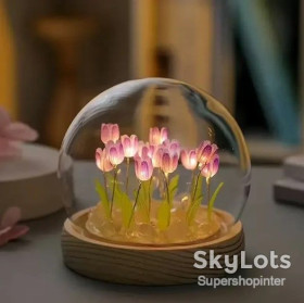 Нічні лампи Ночники ^/--/^ Ночник светодиодный тюльпаны умелые ручки Spherical lamp HA-42, Лампа-тюльпан DIY Ночник-тюльпан ^_^^^ Ночник світлодіодний тюльпани вмілі ручки Spherical lamp HA-42, Лампа-тюльпан DIY Ночник-тюльпан - фото фото фото