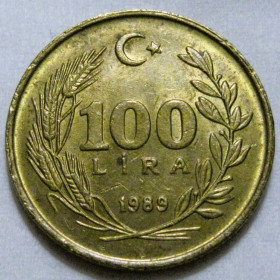 Туреччина Турция ^/--/^ Туреччина 100 лір 1989 року #6 /--/ П /--/ 797 ^_^^^ Турция 100 лир 1989 года #6 /--/ П /--/ 797 - фото фото фото