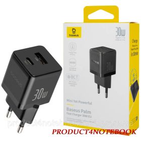 Зарядні пристрої Зарядные устройства ^/--/^ Зарядное устройство Baseus Palm Fast Charger C+U 30 /--/ W EU Cluster Black (P /--/ 1011160 /--/ A /--/ 113-00) ^_^^^ Зарядний пристрій Baseus Palm Fast Charger C+U 30 /--/ W EU Cluster Black (P /--/ 1011160 /--/ A /--/ 113-00) - фото фото фото