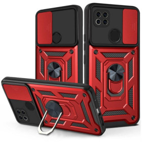 Чохли, бампера Чехлы, бампера ^/--/^ Чохол Fiji Camera Defence для Xiaomi Redmi 9 /--/ C бампер із захистом камери та підставкою Red ^_^^^ Чехол Fiji Camera Defence для Xiaomi Redmi 9 /--/ C бампер с защитой камеры и подставкой Red - фото фото фото