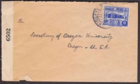 Америка Америка ^/--/^ Перу 1943 ВОЕННАЯ ЦЕНЗУРА ЦЕНЗУРИРОВАННОЕ ПИСЬМО ВТОРОЙ МИРОВОЙ ВОЙНЫ ПОЧТОВЫЙ ДОКУМЕНТ ПОЧТА ^_^^^ Перу 1943 ВІЙСЬКОВИЙ ЦЕНЗУРА ЦЕНЗУРОВАНИЙ ПИСЬМ ДРУГОЇ СВІТОВОЇ ВІЙНИ ПОШТОВИЙ ДОКУМЕНТ ПОШТА - фото фото фото