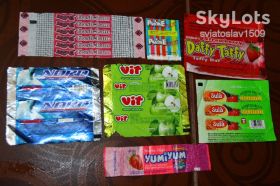 Вкладиші від жуйок Вкладыши от жвачек ^/--/^ фантики обертки вкладыши этикетки от жевательных и др. конфет ^_^^^ фантики обгортки вкладиші етикетки від жувальних та ін цукерок - фото фото фото