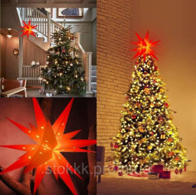 Світильники Светильники ^/--/^ Koicaxy 3 /--/ D Christmas Star рождественская звезда 58 /--/ см с подсветкой для наружного освещения ^_^^^ Koicaxy 3 /--/ D Christmas Star різдвяна зірка 58 см з підсвічуванням для зовнішнього освітлення - фото фото фото