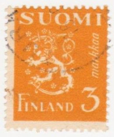 Скандинавія Скандинавия ^/--/^ Финляндия 1945 г. № 306 гашеная ^_^^^ Фінляндія 1945 р. No 306 гашена - фото фото фото