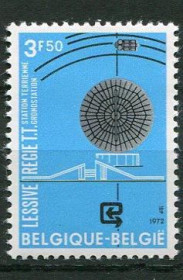 Освоєння космосу Освоение космоса ^/--/^ Бельгия Belgium Space 1972 Mi 1695 Intelsat 4 MNH ^_^^^ Бельгія Belgium Space 1972 Mi 1695 Intelsat 4 MNH - фото фото фото