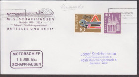Європа Европа ^/--/^ Швейцария 1985 КОРАБЕЛЬНОЕ ГАШЕНИЕ СУДНО КОРАБЛЬ MS SCHAFFHAUSEN ТОРГОВЫЙ ФЛОТ КОРАБЕЛЬНАЯ ПОЧТА ^_^^^ Швейцарія 1985 КОРОБЕЛЬНЕ ГАШЕННЯ СУДНО КОРАБЛЬ MS SCHAFFHAUSEN ТОРГОВИЙ ФЛОТ КОРАБЕЛЬНА ПОШТА - фото фото фото