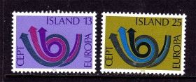 Малі Держави Європи Малые Государства Европы ^/--/^ Исландия 1973 г  MNH - EUROPA CEPT - ^_^^^ Ісландія 1973 MNH - EUROPA CEPT - фото фото фото