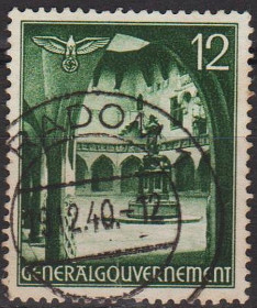 Третій Рейх (-) Третий Рейх (-) ^/--/^ 1940 - Рейх - Ген.-Губернаторство - Архітектура 12 Mi.43 - гаш ^_^^^ 1940 - Рейх - Ген.-Губернаторство - Архитектура 12 Mi.43 - гаш - фото фото фото