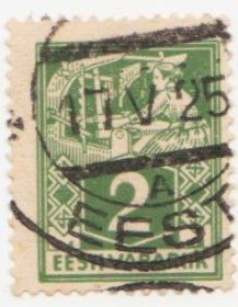Балтійські країни Балтийские страны ^/--/^ Эстония  1922 г № 58 гашеная ^_^^^ Естонія 1922 р. No 58 гашена - фото фото фото