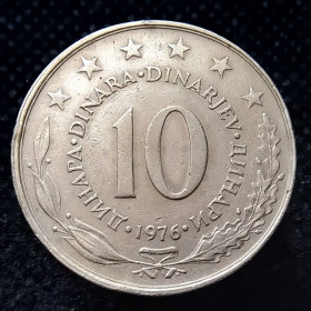 Югославія Югославия ^/--/^ Югославія 10 динарів, 1976 ^_^^^ Югославия 10 динаров, 1976 - фото фото фото