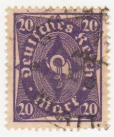 Веймарська республіка Веймарская республика ^/--/^ Германия    ( Рейх) 1922 г. №  247 гашеная ^_^^^ Німеччина (Рейх) 1922 р. No 247 гашена - фото фото фото