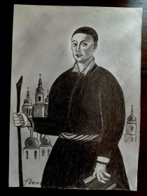 Картини, Гравюри, Живопис та Графіка Картины, Гравюры, Живопись и Графика ^/--/^ Григорий Саввич Сковорода бумага карандаш 20*15 см. ^_^^^ Григорій Савич Сковорода папір олівець 20*15 см. - фото фото фото