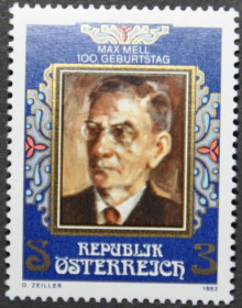 Інше Другое ^/--/^ Австрия писатель Макс Мелль 1982 ^_^^^ Австрія письменник Макс Мелль 1982 - фото фото фото