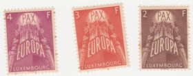 Бенілюкс Бенилюкс ^/--/^ Люксембург   1957 г № 573-575 ** серия ^_^^^ Люксембург 1957 No 573-575 ** серія - фото фото фото