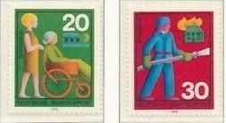 Інше Другое ^/--/^ ФРГ Профессии Аварийно-спасательные службы 1970 ^_^^^ ФРН Професії Аварійно-рятувальні служби 1970 - фото фото фото