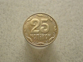 Обігові Обиходные ^/--/^ 25 копійок 2014 рік Україна  (42 /--/ а) ^_^^^ 25 копеек 2014 год Украина (42 /--/ а) - фото фото фото