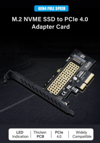 Шлейфи, перехідники Шлейфы, переходники ^/--/^ Адаптер JEYI M.2 NVME SSD to PCIe 4.0 ^_^^^ JEYI M.2 NVME SSD to PCIe 4. 0 0 - фото фото фото
