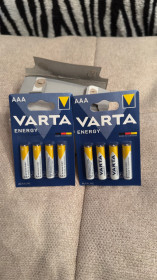 Батарейки, акумулятори Батарейки, аккумуляторы ^/--/^ Батарейки VARTA Energy AAA / LR /--/ 03, 1,5 В — 40 шт., 10 блістерів по 4 - фото фото фото