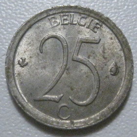 Бельгія Бельгия ^/--/^ Бельгія 25 сантимів 1969 року Belgie 42327 ^_^^^ Бельгия 25 сантимов 1969 года Belgie 42327 - фото фото фото