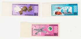 Монголія Монголия ^/--/^ Монголия 1965 г. № 383‑385 ** серия ^_^^^ Монголія 1965 р. No 383-385 ** серія - фото фото фото