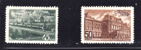 СРСР - СССР - ^/--/^ СССР 1946 г  MNH - Кремль и музей ^_^^^ СРСР 1946 MNH - Кремль і музей - фото фото фото