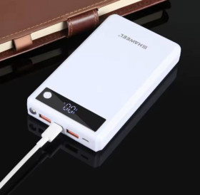 Зовнішні акумулятори (Power Bank) Внешние аккумуляторы (Power Bank) ^/--/^ Повербанк 18000 mAh (19200 /--/ mAh реал) з ліхтариком швидке заряджання QC PD 22.5 /--/ w PowerBank Haweel біли ^_^^^ Повербанк 18000 mAh (19200 /--/ mAh реал) с фонариком быстрое заряжание QC PD 22.5 /--/ w PowerBank Haweel белы - фото фото фото