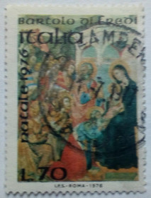 Італія, Ватикан Италия, Ватикан ^/--/^ Италия 1976 Рождество, 70 /--/ L, гашеная ^_^^^ Італія 1976 Різдво, 70 /--/ L, гашена - фото фото фото