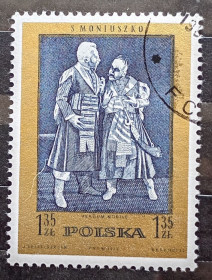 Польща Польша ^/--/^ Польша 1972 г - 100-летие со дня смерти композитора Станислава Монюшко, гаш ^_^^^ Польща 1972 р. - 100-річчя з дня смерті композитора Станіслава Монюшка, гаш - фото фото фото