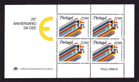 Португалія Португалия ^/--/^ EU  Португалия  1982 г  MNH - к/б - ^_^^^ EU Португалія 1982 MNH - к/б - фото фото фото