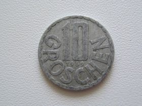 Австрія Австрия ^/--/^ Австрия 10 грошей 1959 года #9456 ^_^^^ Австрія 10 грошей 1959 року #9456 - фото фото фото