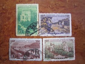 СРСР - СССР - ^/--/^ СССР.1951. 24 ФЕВРАЛЯ - 17 АПРЕЛЯ.  35 ЛЕТ ГРУЗИНСКОЙ ССР ^_^^^ СРСР. 1951. 24 лютого - 17 квітня. 35 років ГРУЗИНСЬКОЇ РСР - фото фото фото