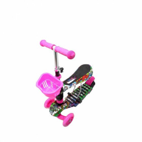 Самокати Самокаты ^/--/^ Самокат детский Scooter &amp;quot;Букашка&amp;quot; 3 в 1 сиденье Girl Draft (2 /--/ T /--/ 1005) ^_^^^ Самокат дитячий Scooter &amp;quot;Букашка &amp;quot; 3 в 1 сидіння Girl Draft (2 /--/ T /--/ 1005) - фото фото фото
