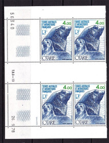 Фауна Фауна ^/--/^ Фауна . ТААФ / TAAF 1978 г MNH - квартблок  - ^_^^^ TAAF 1978 MNH - квартблок - фото фото фото