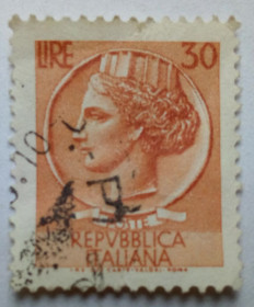 Італія, Ватикан Италия, Ватикан ^/--/^ Италия 1960 Стандарт, 30 /--/ L, гашеная ^_^^^ Італія 1960 Стандарт, 30 /--/ L, гашена - фото фото фото